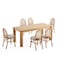 Manhattan Comfort Rectangle Dining Set of 7 W/ Paragon Chairs, 70.86 in L, American Solid Ash Wood 6-DT02DCCA05-OM - alternate 2
